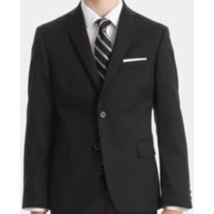 Lauren‎ Ralph Lauren Big Boys Wool Suit Jacket - Black Size 8R Just the Jacket